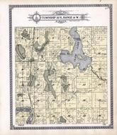 Township 38 N., Range 16 W., Clam Lake, Crooked Lake, Fish, Big Doctors,Clear,Elbow, Burnett County 1915